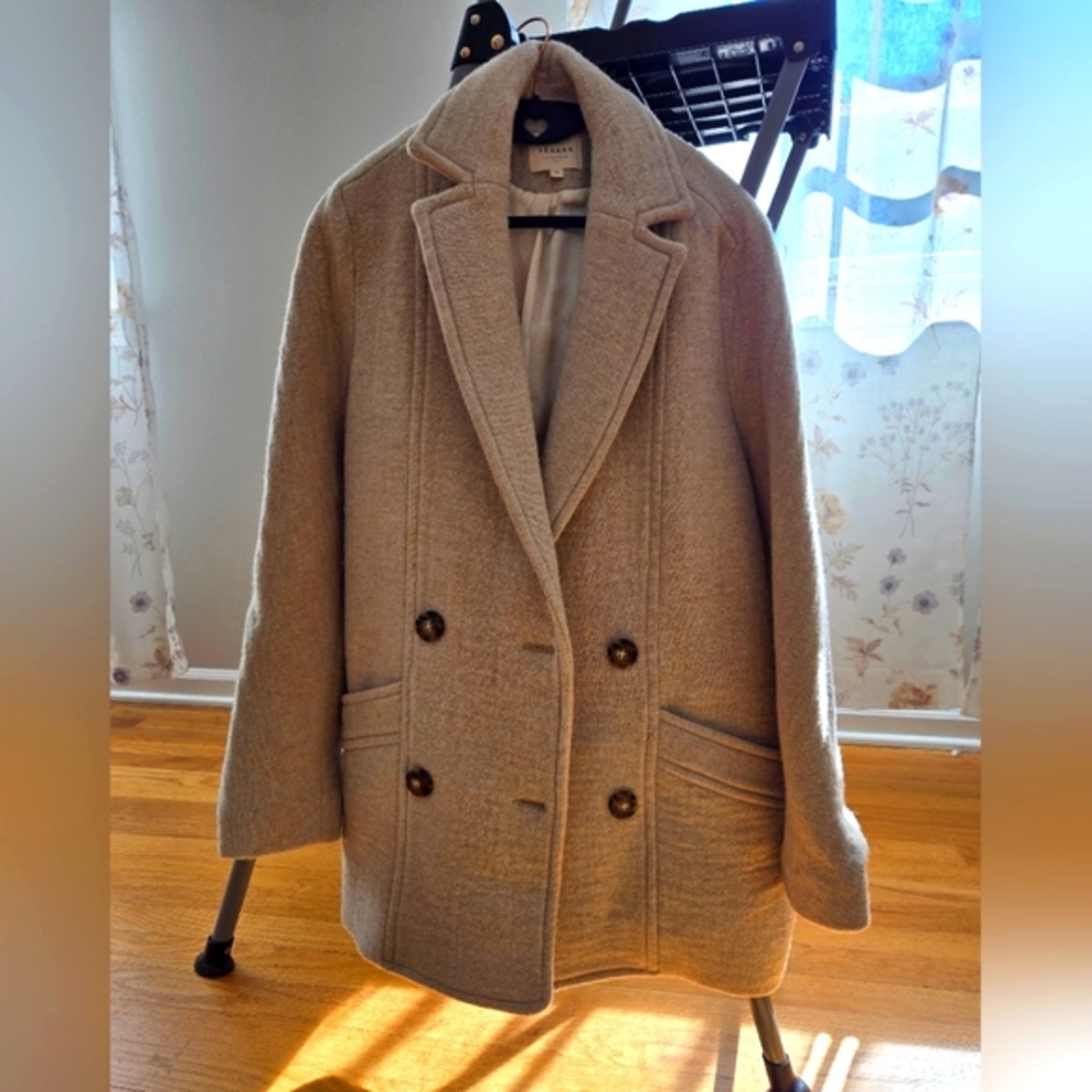 Sezand Harry coat in Taupe